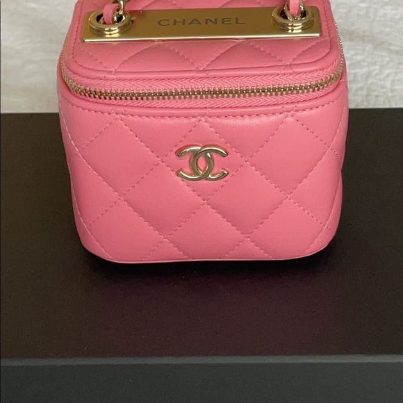 NEW Chanel Trendy Classic Vanity Pink Gold 20A - Picture 7 of 10